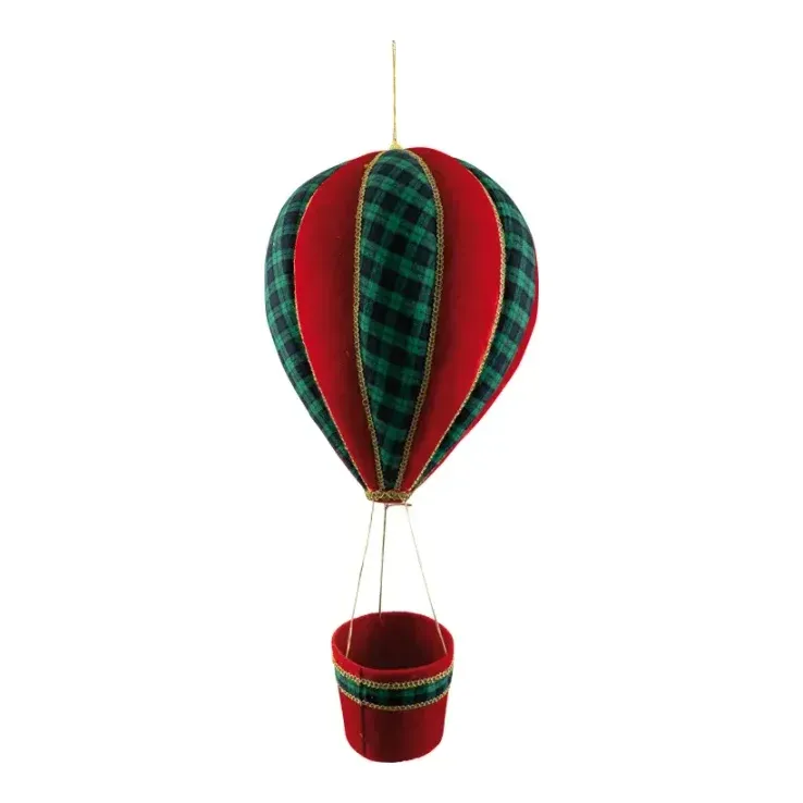 Varmluftsballon, 55x22x22cm, julepynt – Brøndsholm
