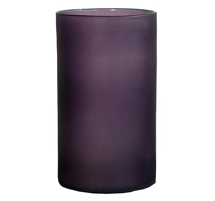 Vase af glas i dyb lilla