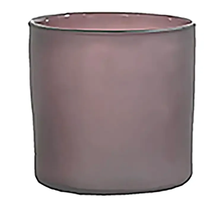 Glas vase i støvet lilla