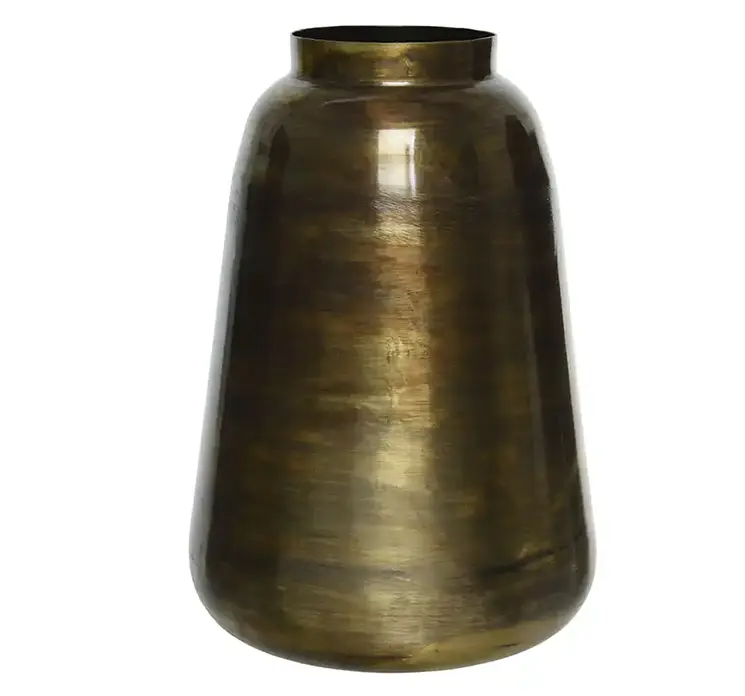 Vase af metal i brun antik farve 26cm