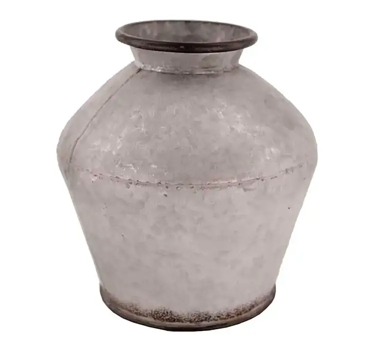 Vase med pæreform i zink 24cm