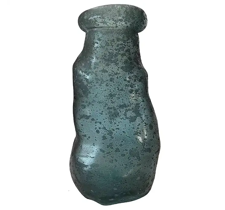 Vase af glas i frostet blå simplicity 25cm