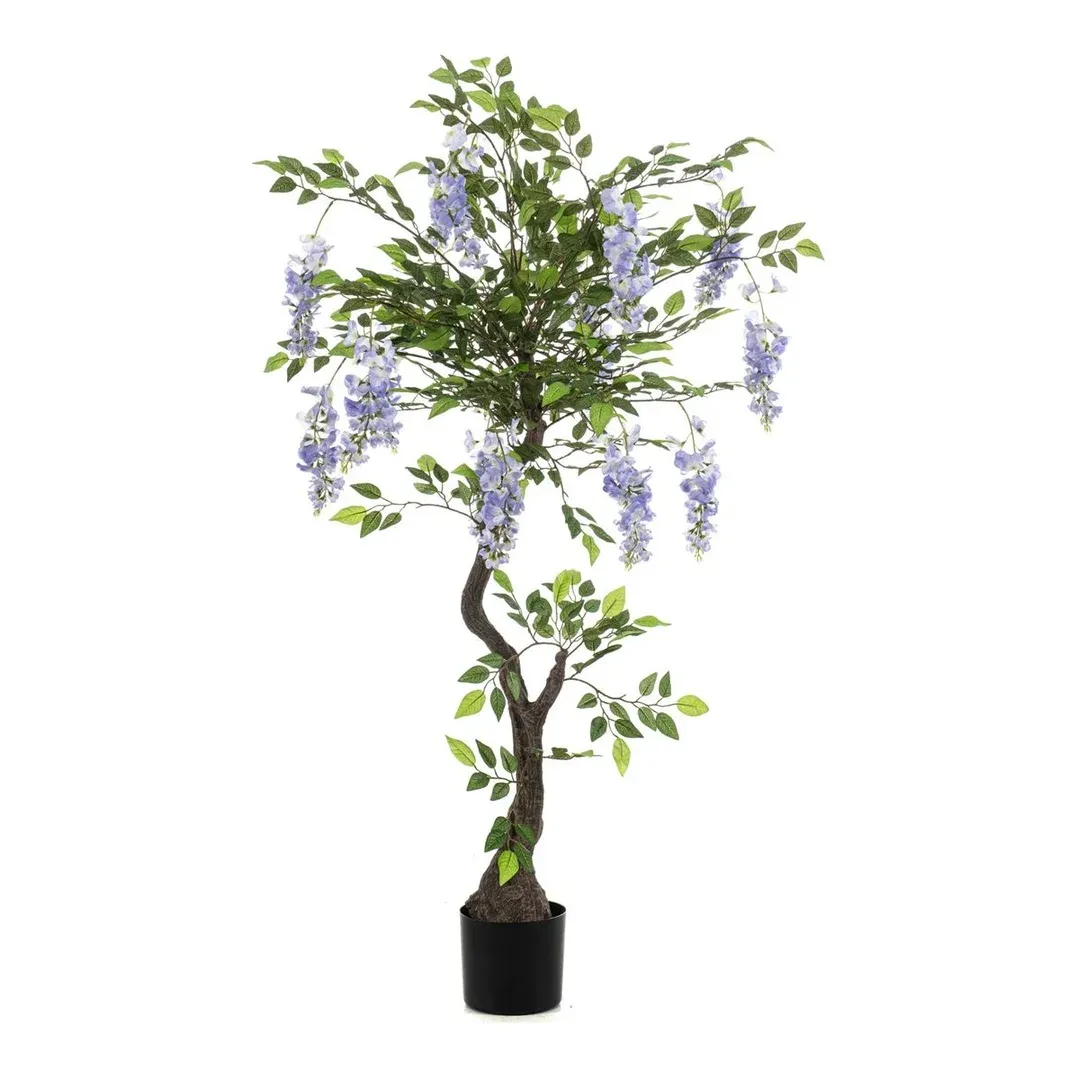 Wisteria i potte 150cm blå kunstig plante – Brøndsholm