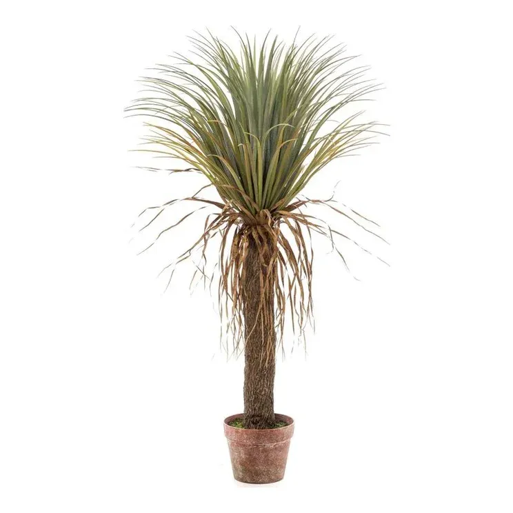 Kunstig yucca vild 110cm grøn med naturligt udtryk - Brøndsholm